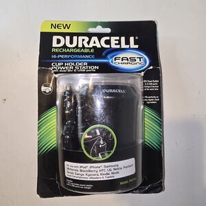 Duracell Fast Charging High Performance Rechargable Cup Holder Power Station New